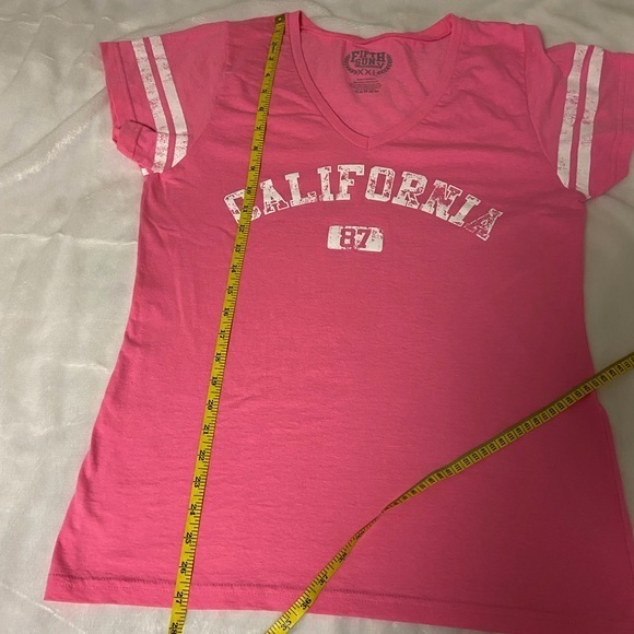 NWOT Pink Baseball California Short Sleeve Tee - Picture 7 of 7